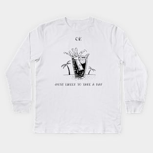 Most likely to take a nap Kids Long Sleeve T-Shirt